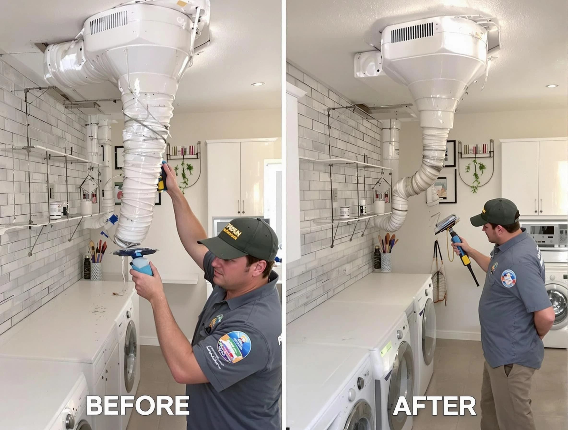 Professional dryer exhaust vent cleaning by New Bedford Dryer Vent Cleaning in New Bedford