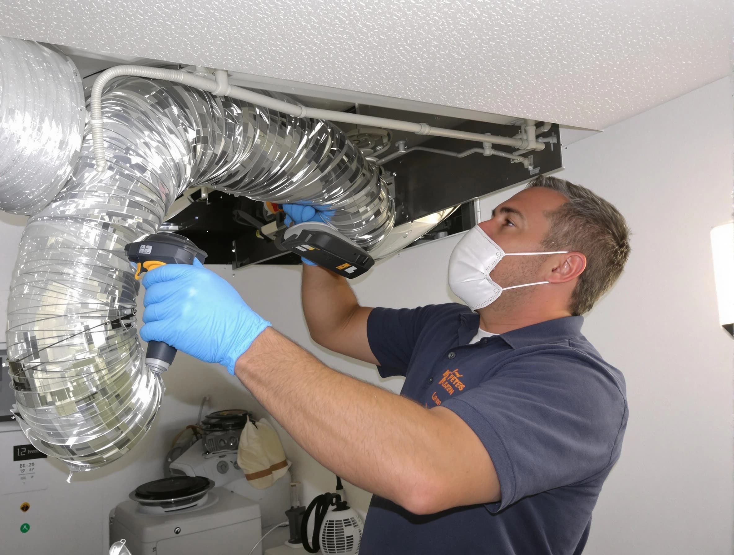 New Bedford Dryer Vent Cleaning professional performing thorough residential dryer vent cleaning in New Bedford