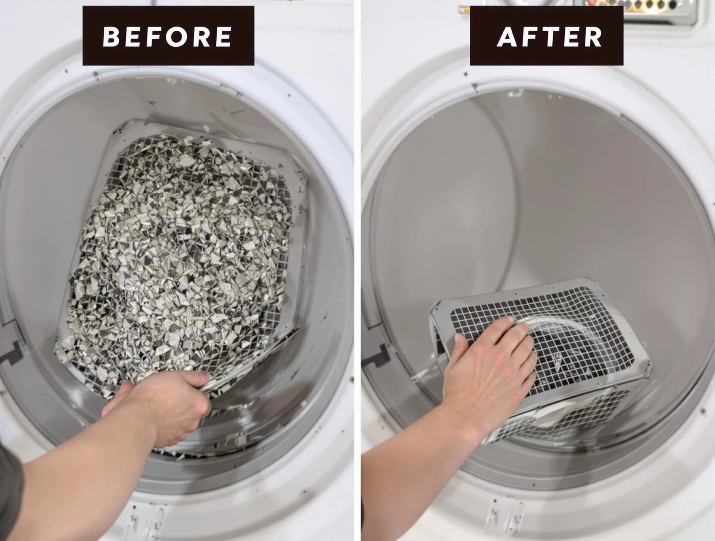 Professional lint trap cleaning by New Bedford Dryer Vent Cleaning in New Bedford